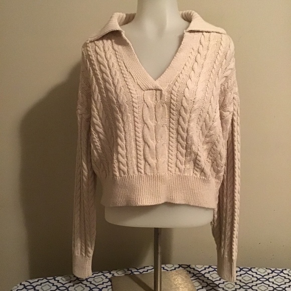 Happily Grey Sweaters - 😎#55, HAPPILY GREY, new cond. gorgeous rib knit, chest=21/length=18, sleeves=21